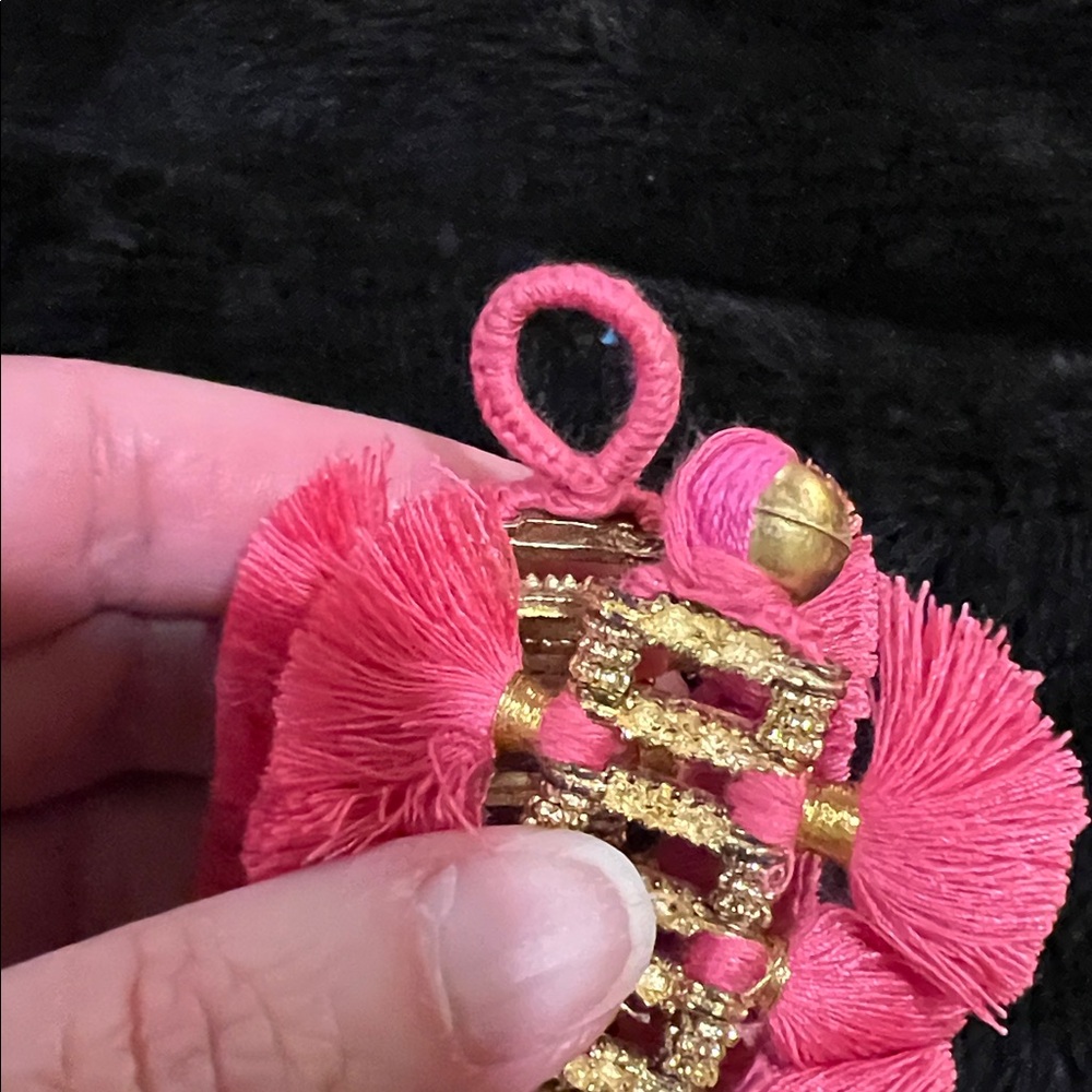 BuDhaGirl Pink and Gold Beaded Bracelet - Picture 3 of 4